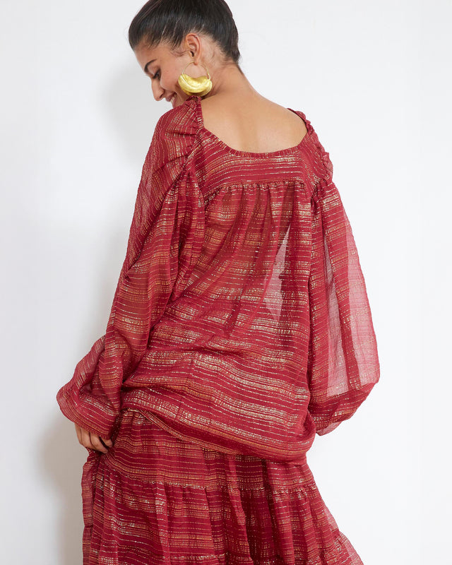 Esteban Blouse - Red - Image 3
