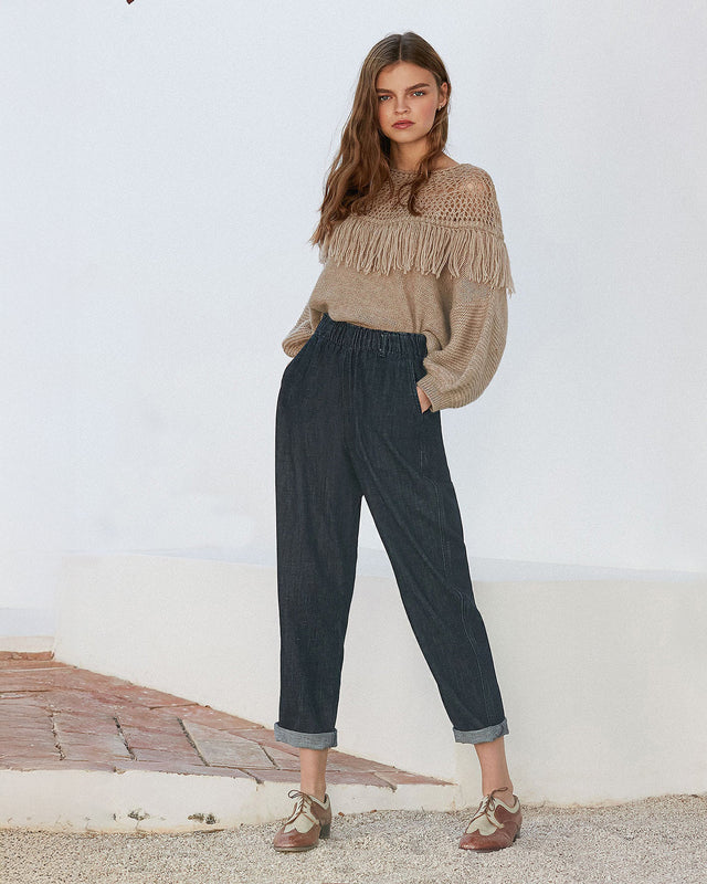 Pantalon Gaucho - Denim - Image 1