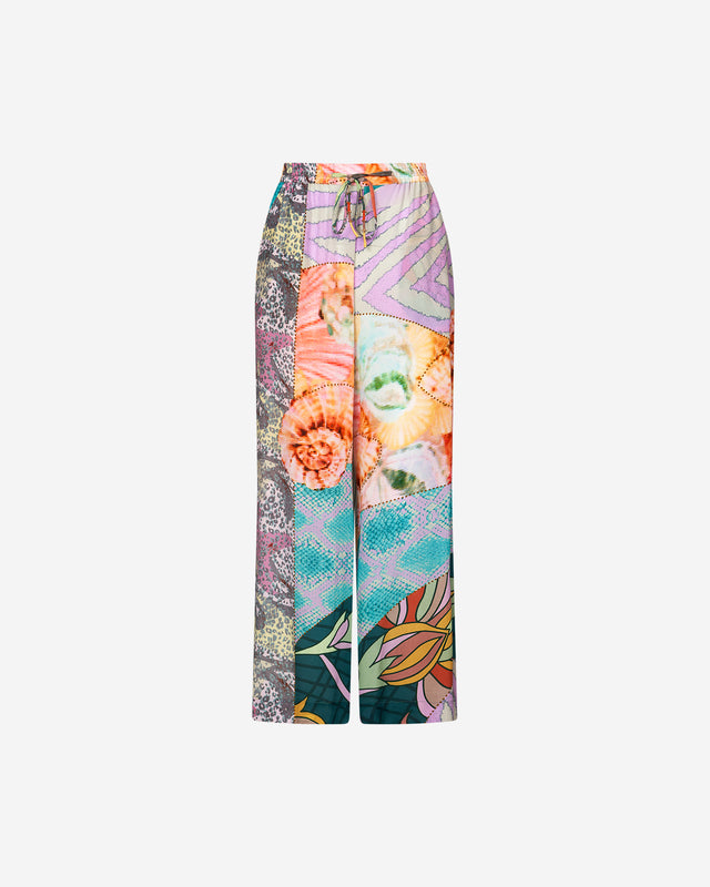 Pantalon Seden - Lavande : Pantalon chatoyant imprimé fleuri Mes Demoiselles - Dernière image
