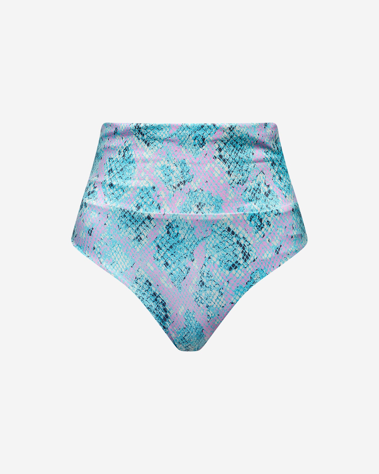 Maillot De Bain Sensy - Bleu : Culotte de bain haute impression reptile Mes Demoiselles