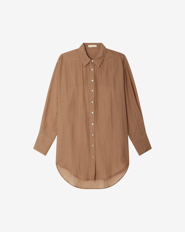 Chemise Lao - Marron - Image 1