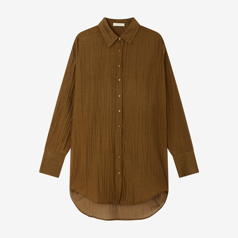 Chemise Lao - Kaki Olive