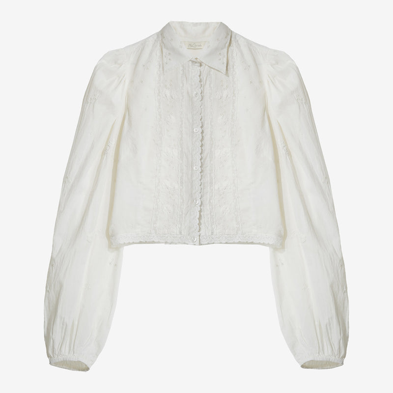 Chemise Sauge - Blanc
