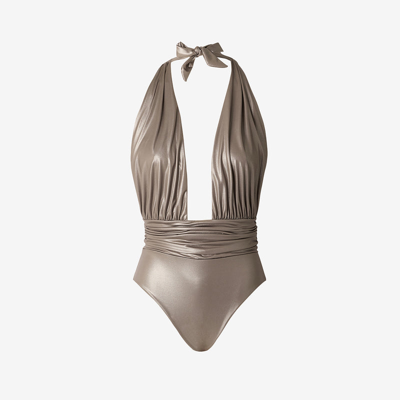 Maillot De Bain Domino - Taupe