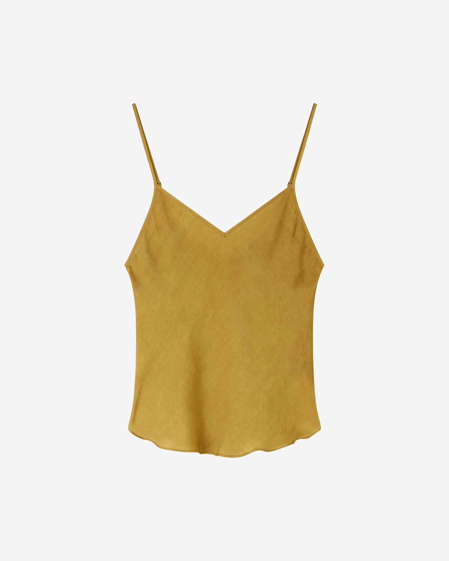 Délicat top en soie ocre - Chemises & tops Mes Demoiselles