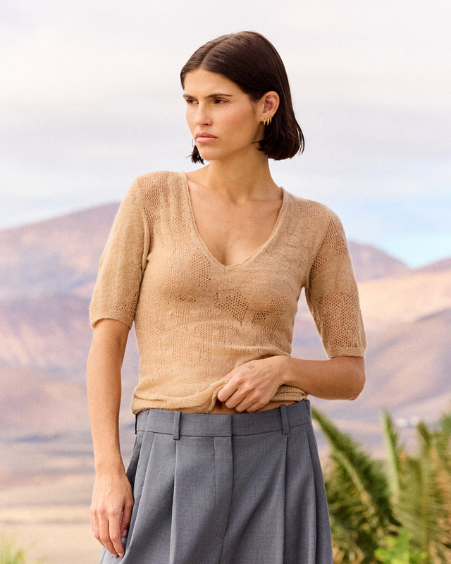 T-Shirt Apala - Beige - Image 2