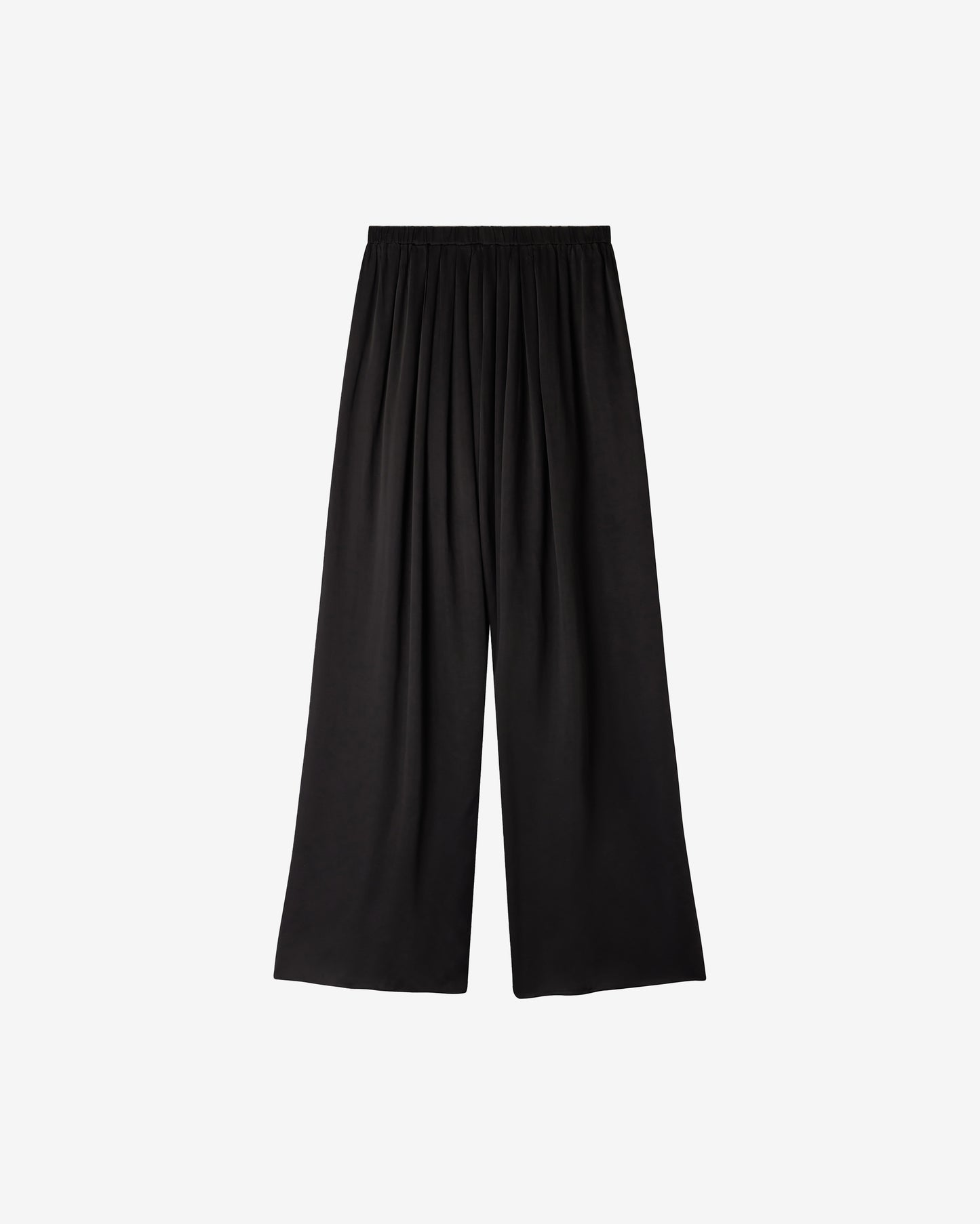 Pantalon Coucou - Noir : Pantalon large en viscose satinée – Noir Mes Demoiselles