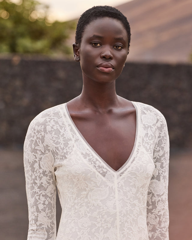 Robe Dalhia - Blanc - Image 2