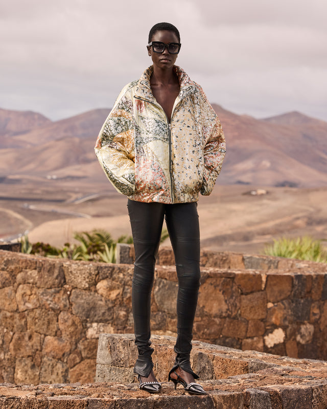 Veste matelassée jacquard lurex – Multicolore - Manteaux & vestes Mes Demoiselles - Image 3