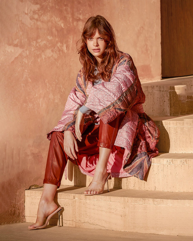 Kimono Kimiko Imprimé rose | Mes Demoiselles Paris - Image 3