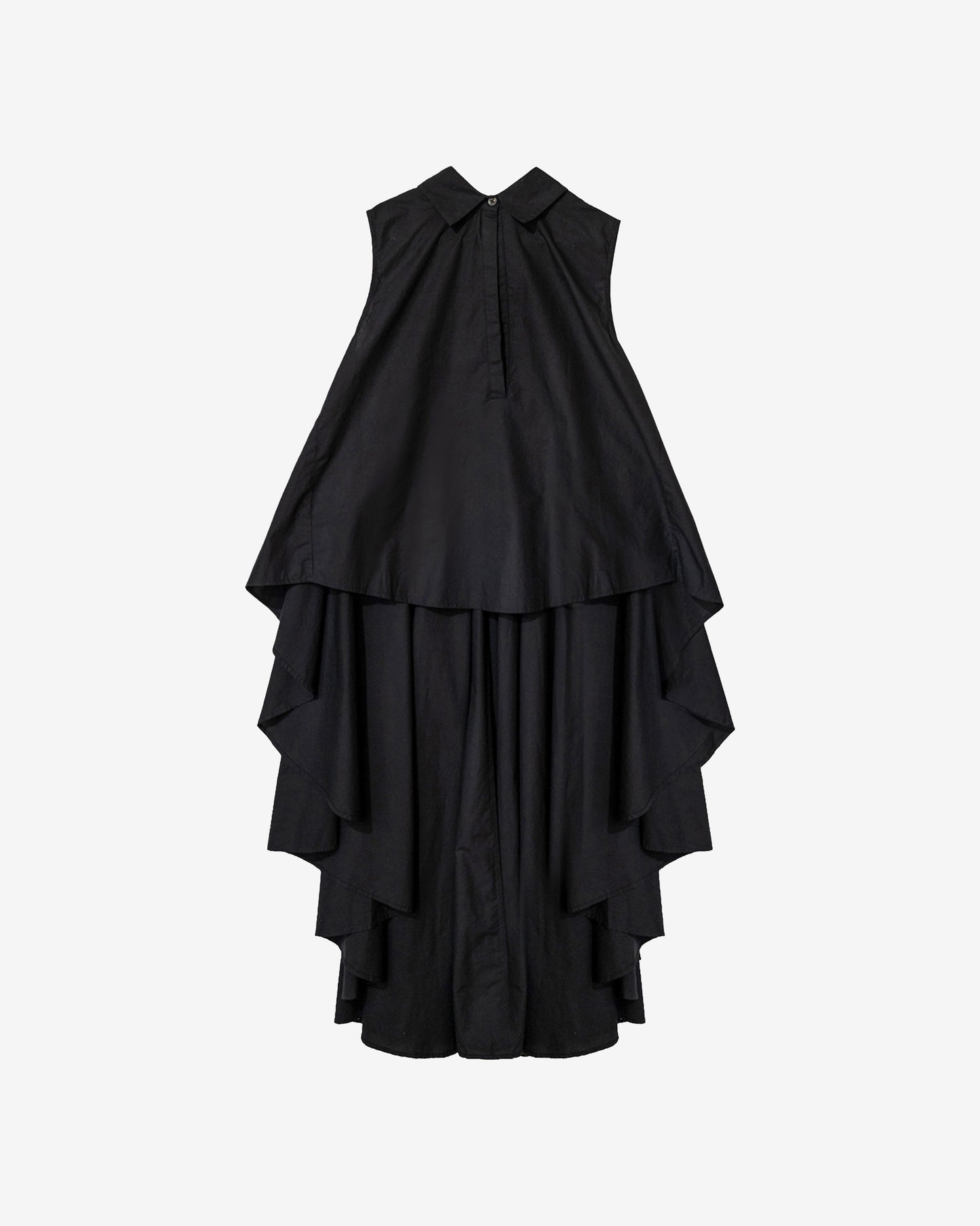 Top Coqui - Noir : Chemise extraordinaire en popeline de coton noire Mes Demoiselles