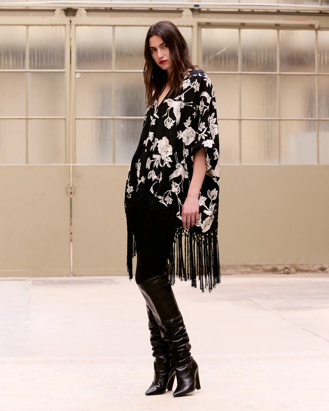 Poncho Franny - Noir - Image 2