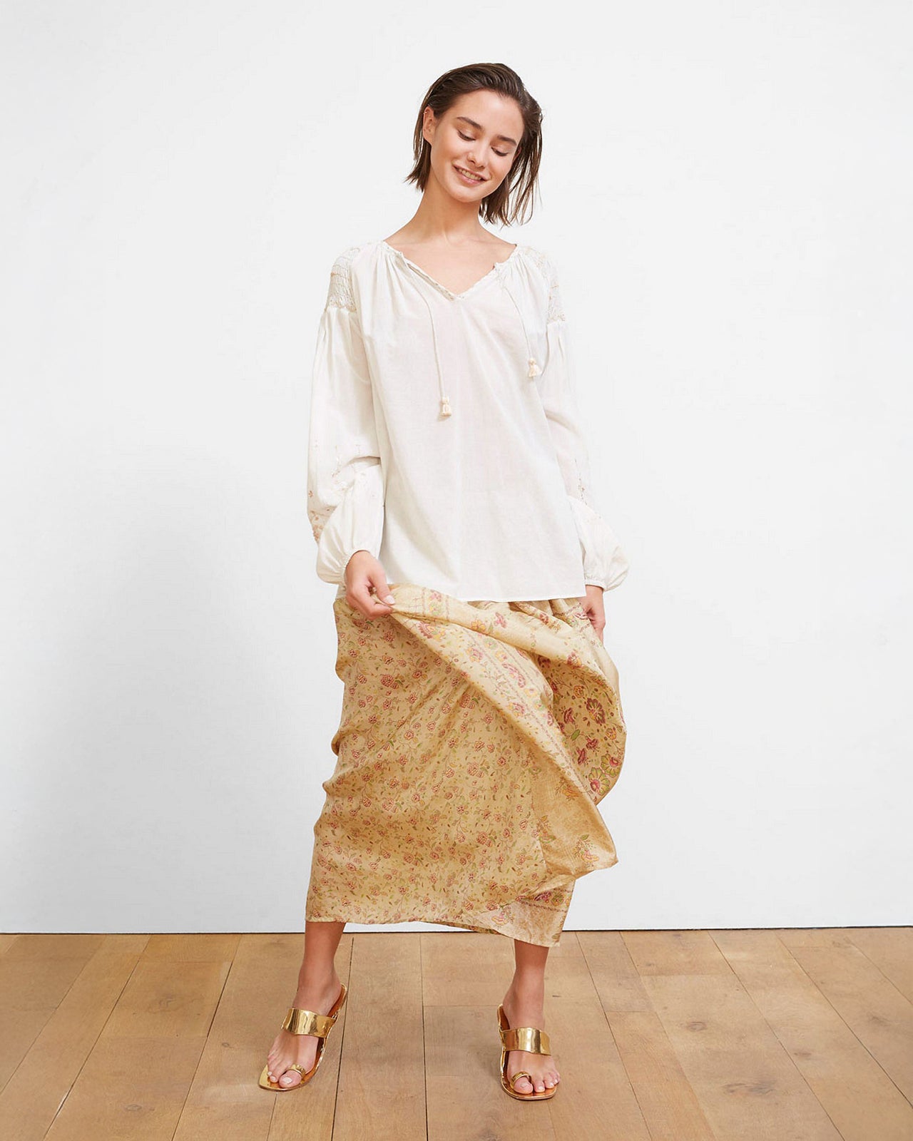 Hagar Blouse - Blue - Image 1