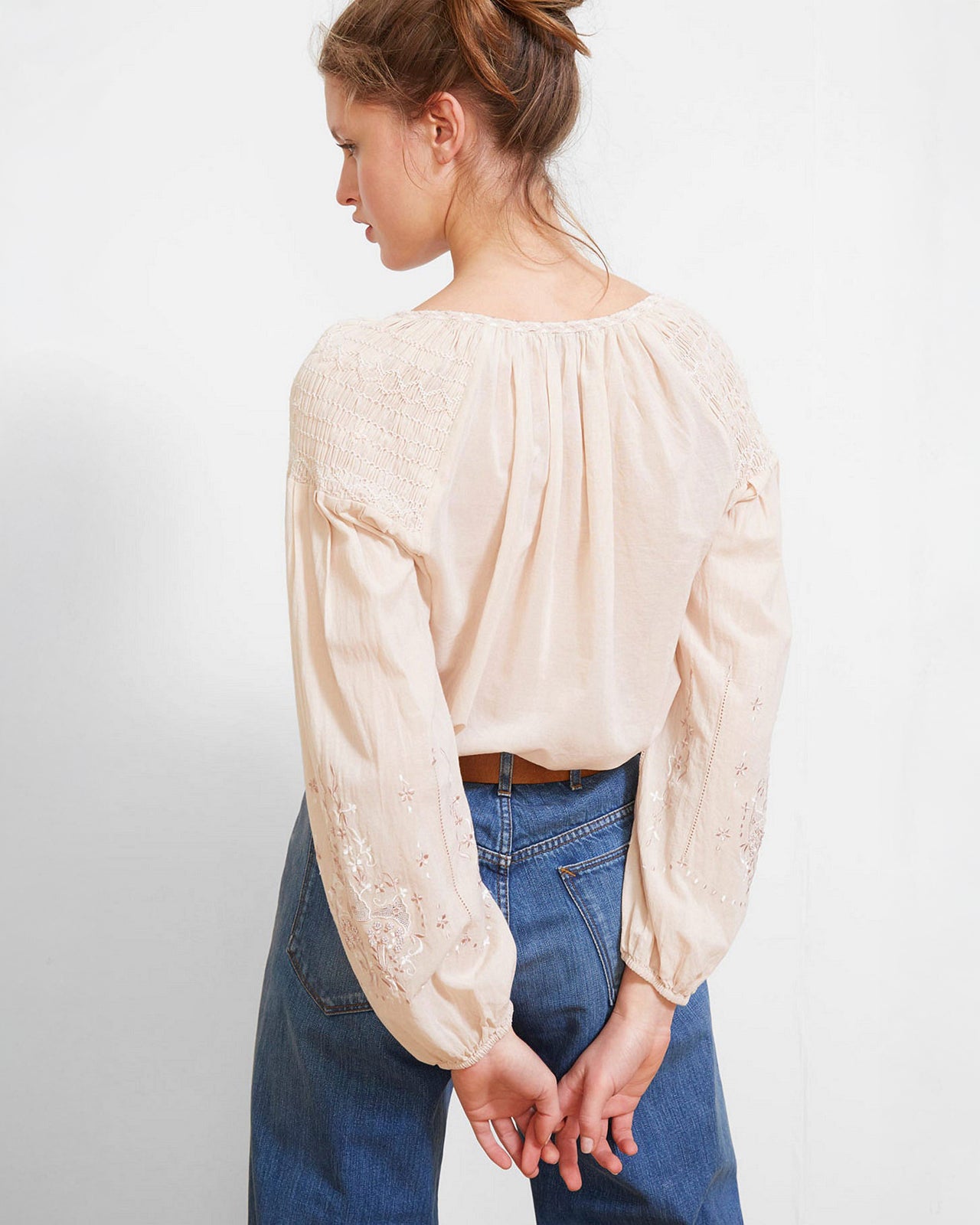 Hagar Blouse - Nude - Image 4