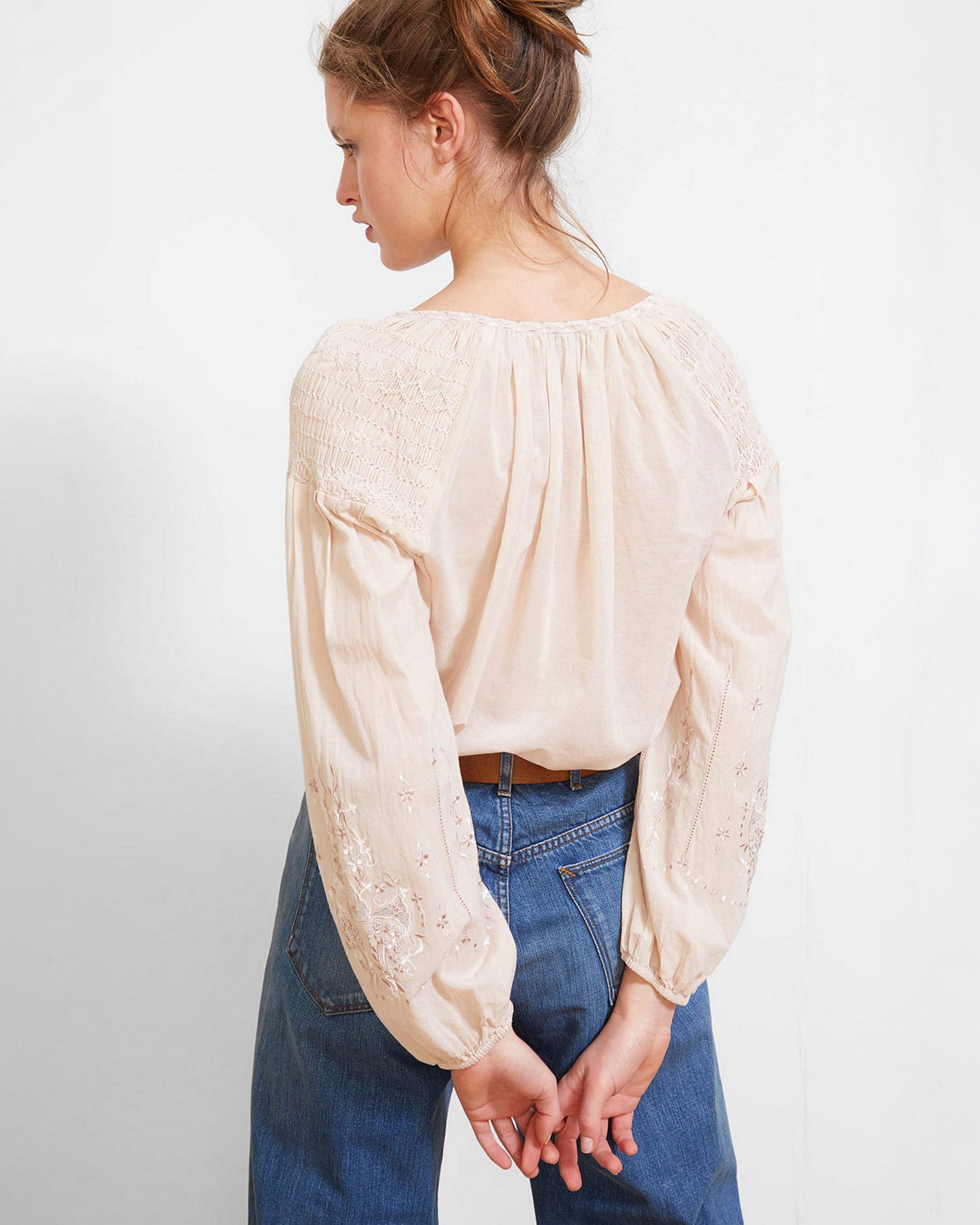 Hagar Blouse - Nude