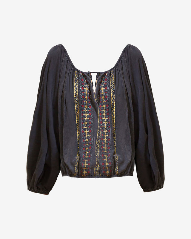 Jeronimo Blouse - CharCharcoal - Image 1