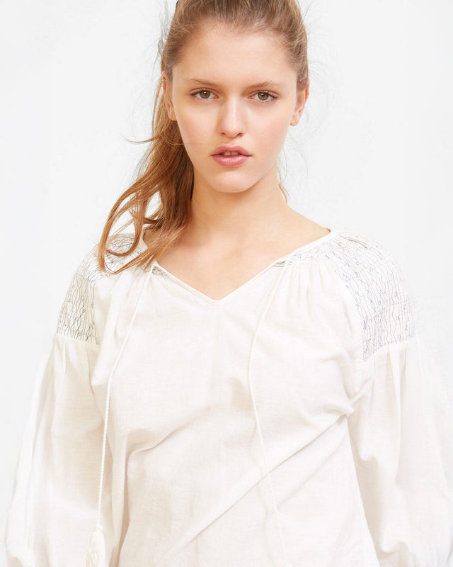 Poppy Blouse - Ecru - Image 3