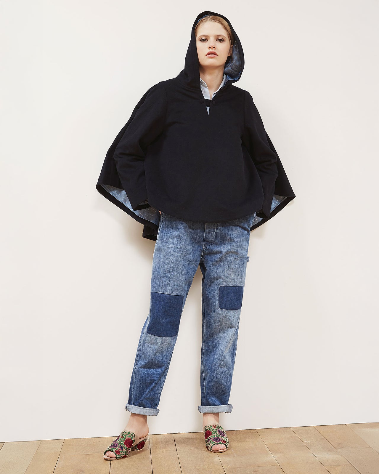 Helois Coat - Navy Blue - Image 1