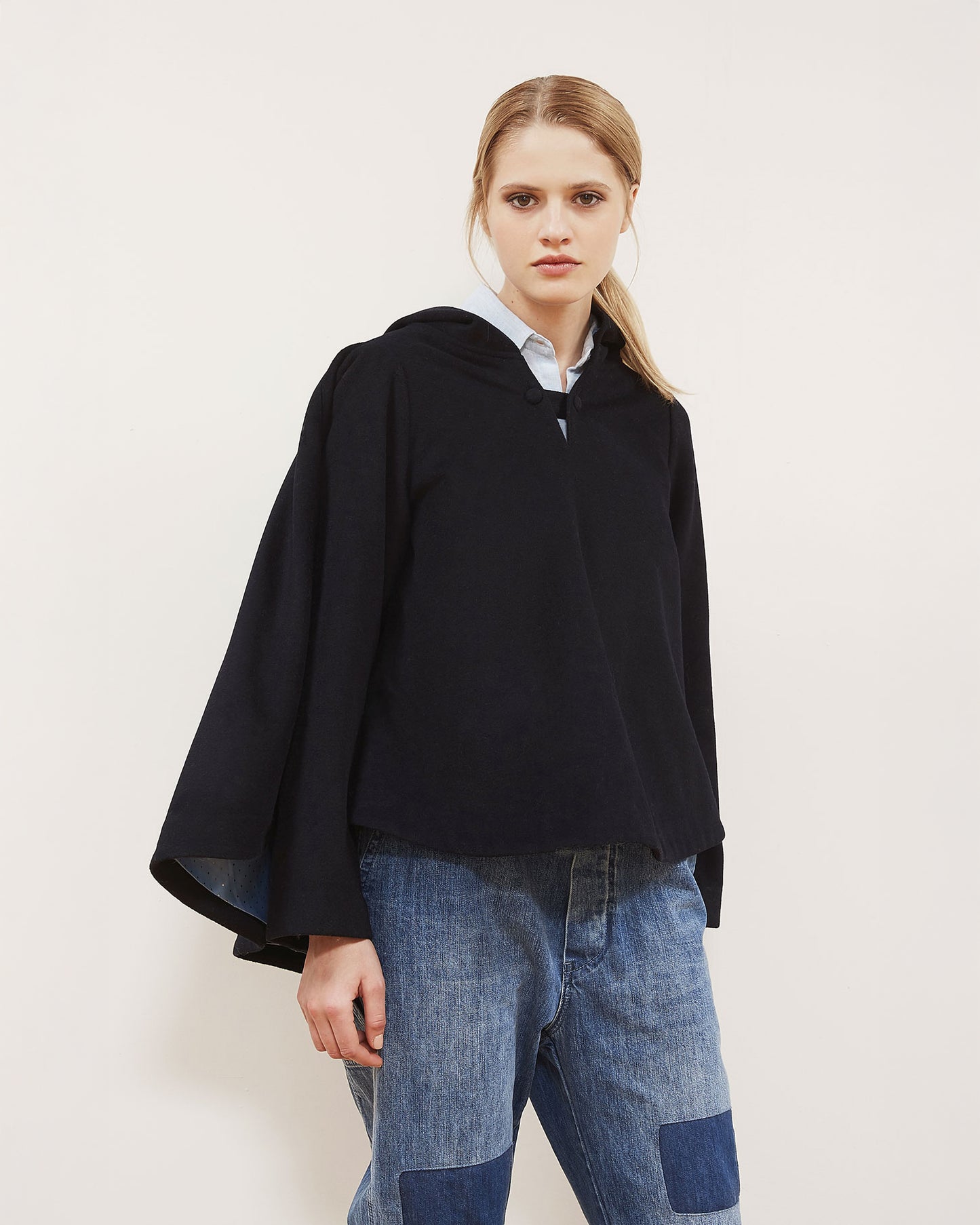 Helois Coat - Navy Blue
