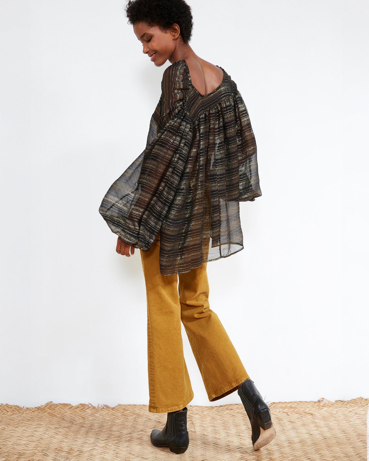 Blouse Esteban - Noir - Image 4