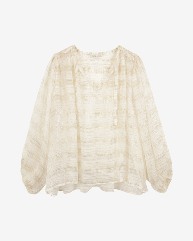 Esteban Blouse - Ivory - Dernière image