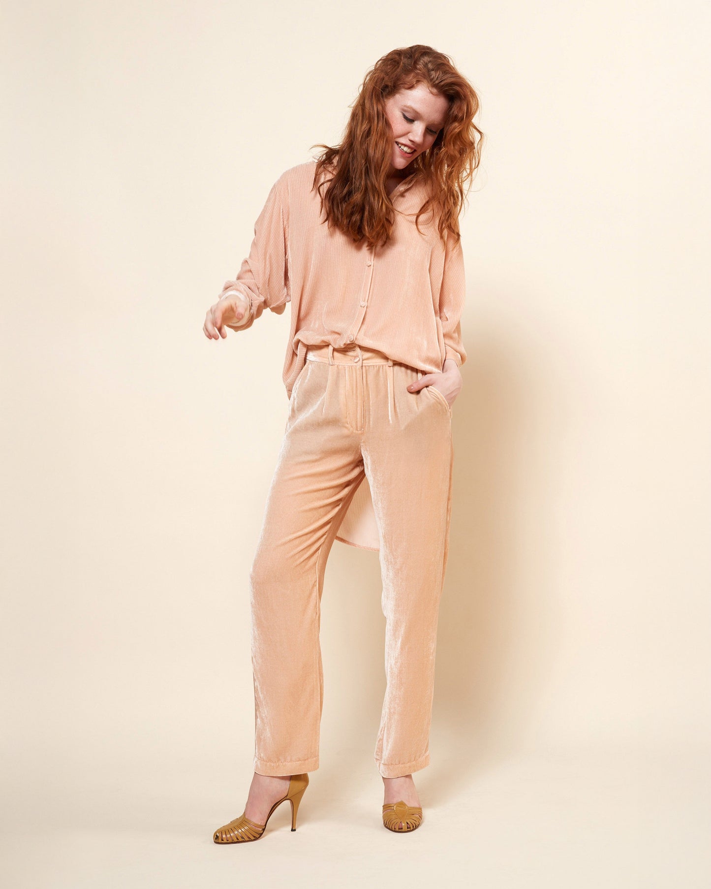 Pantalon Dietrich - Nude