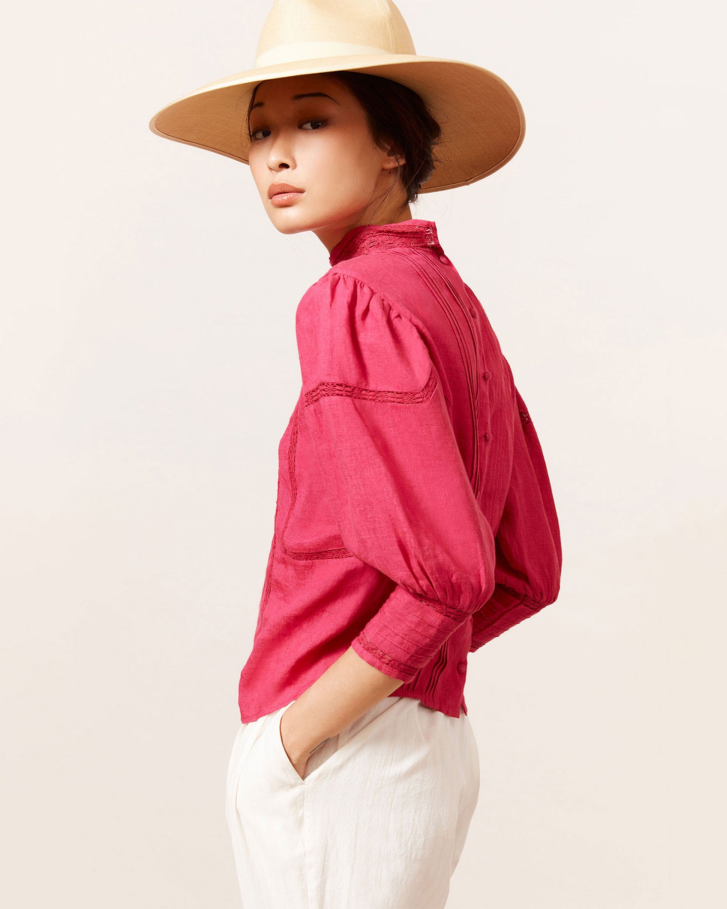 Blouse Byrds - Fuchsia