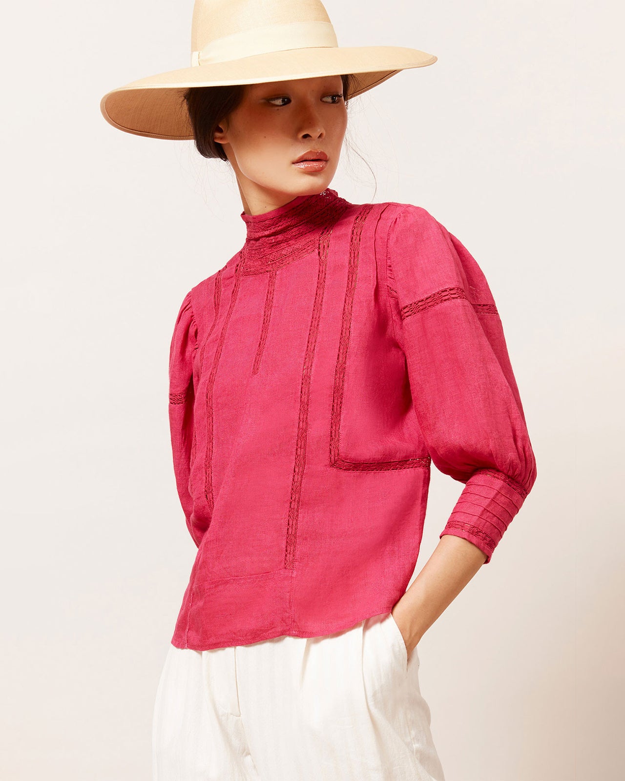 Blouse Byrds - Fuchsia - Image 6