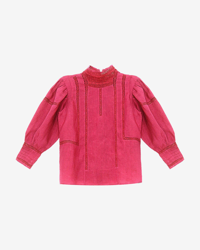 Byrds Blouse - Fuchsia - Dernière image