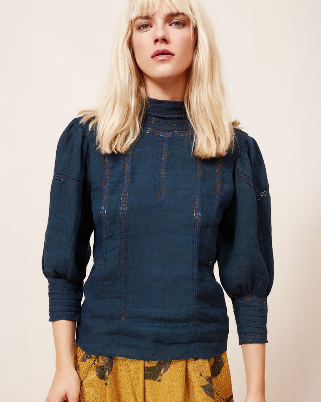 Blouse Byrds - Indigo - Image 2