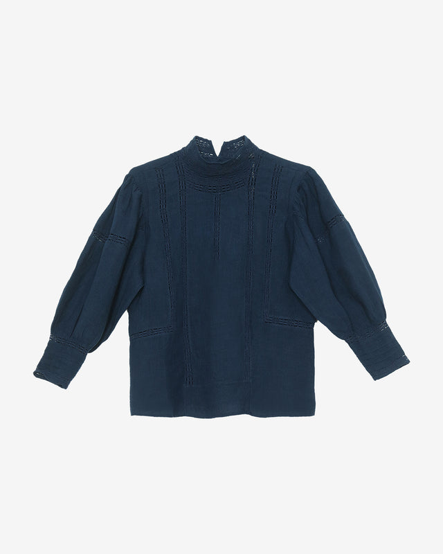 Byrds Blouse - Indigo - Dernière image