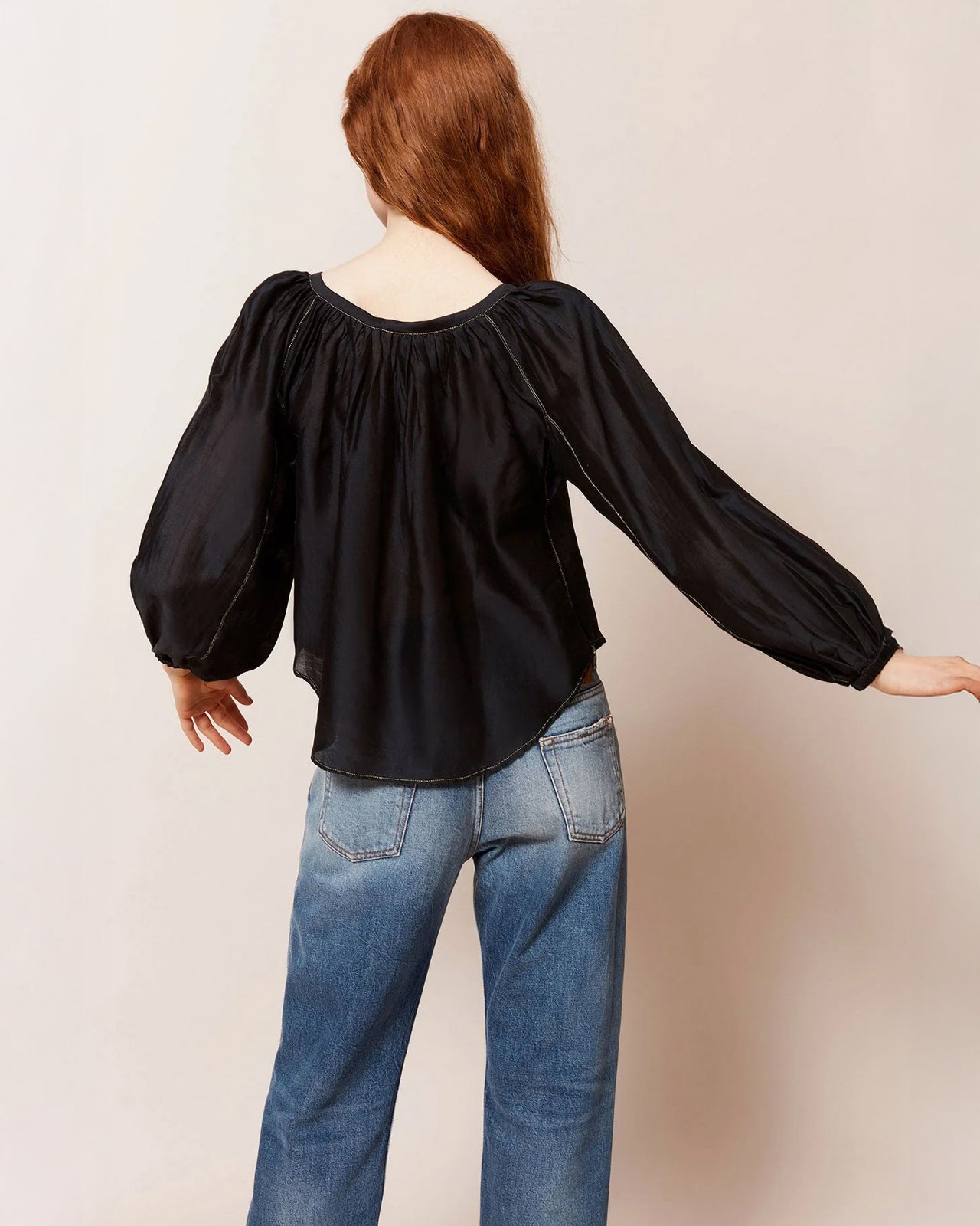 Blouse Onagre - Noir - Image 4