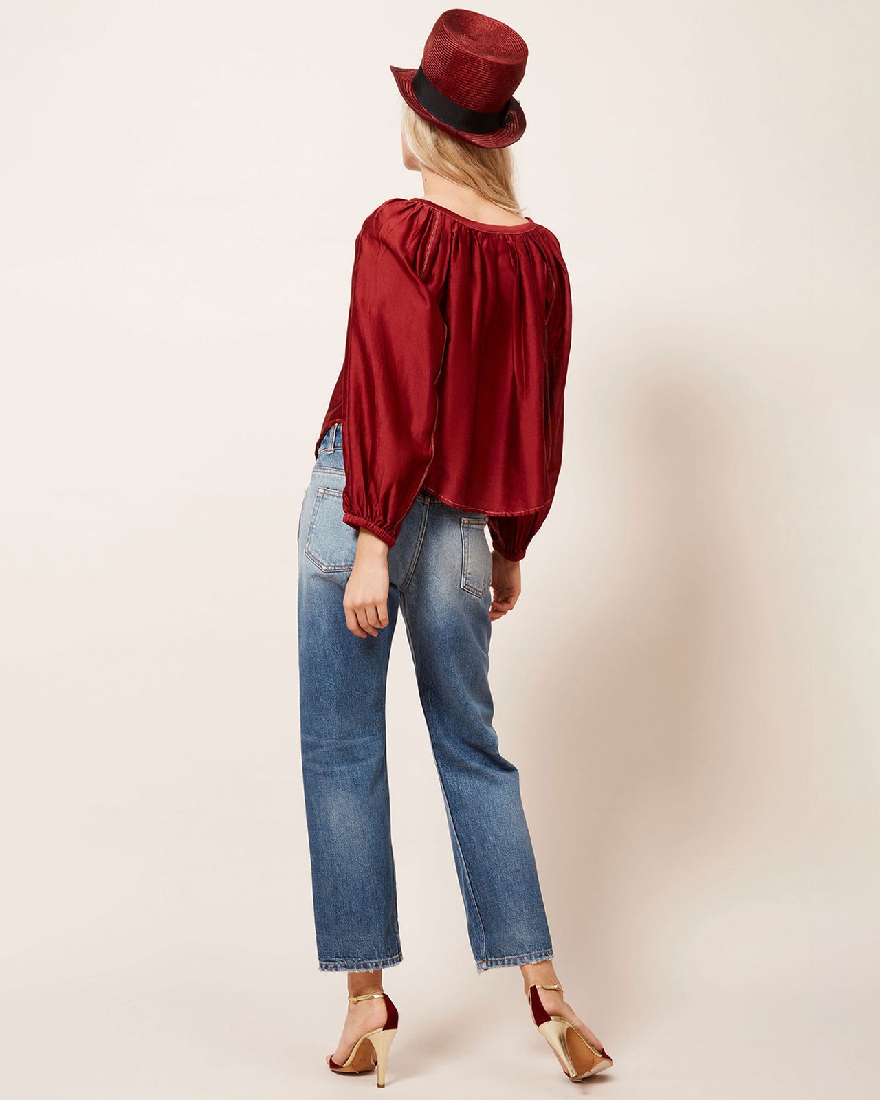 Blouse Onagre - Rouge - Image 4
