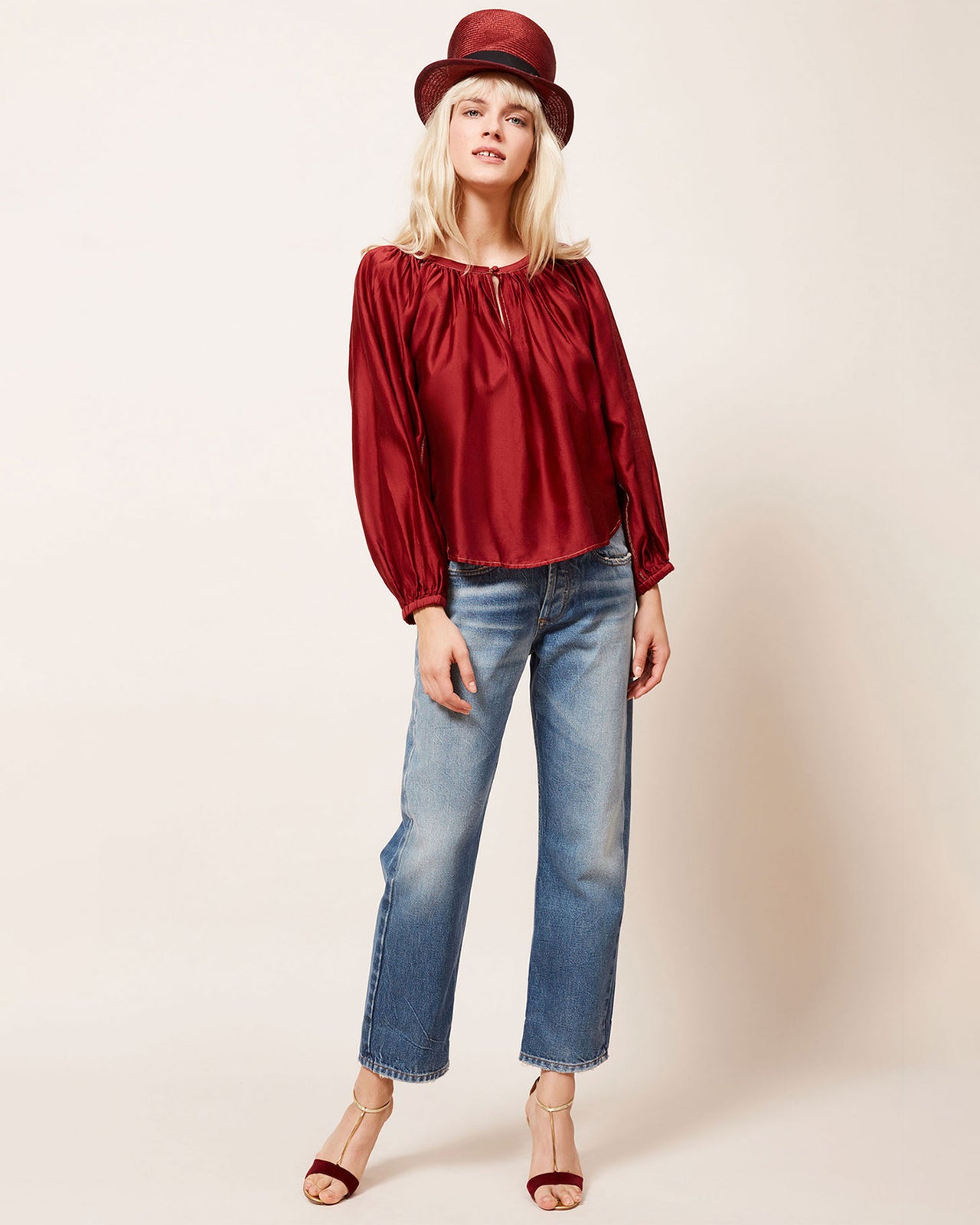 Blouse Onagre - Rouge - Image 5