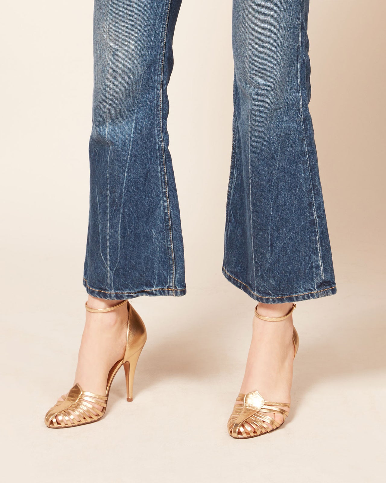 Venitiennes Heels - Gold - Image 3