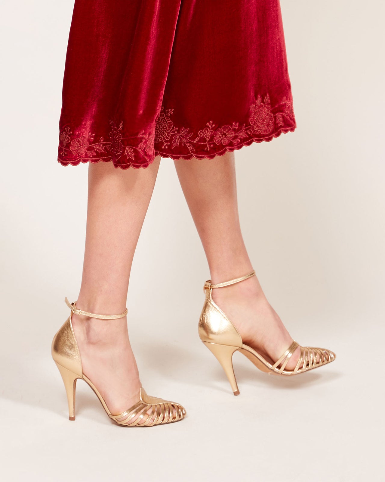 Venitiennes Heels - Gold - Image 6