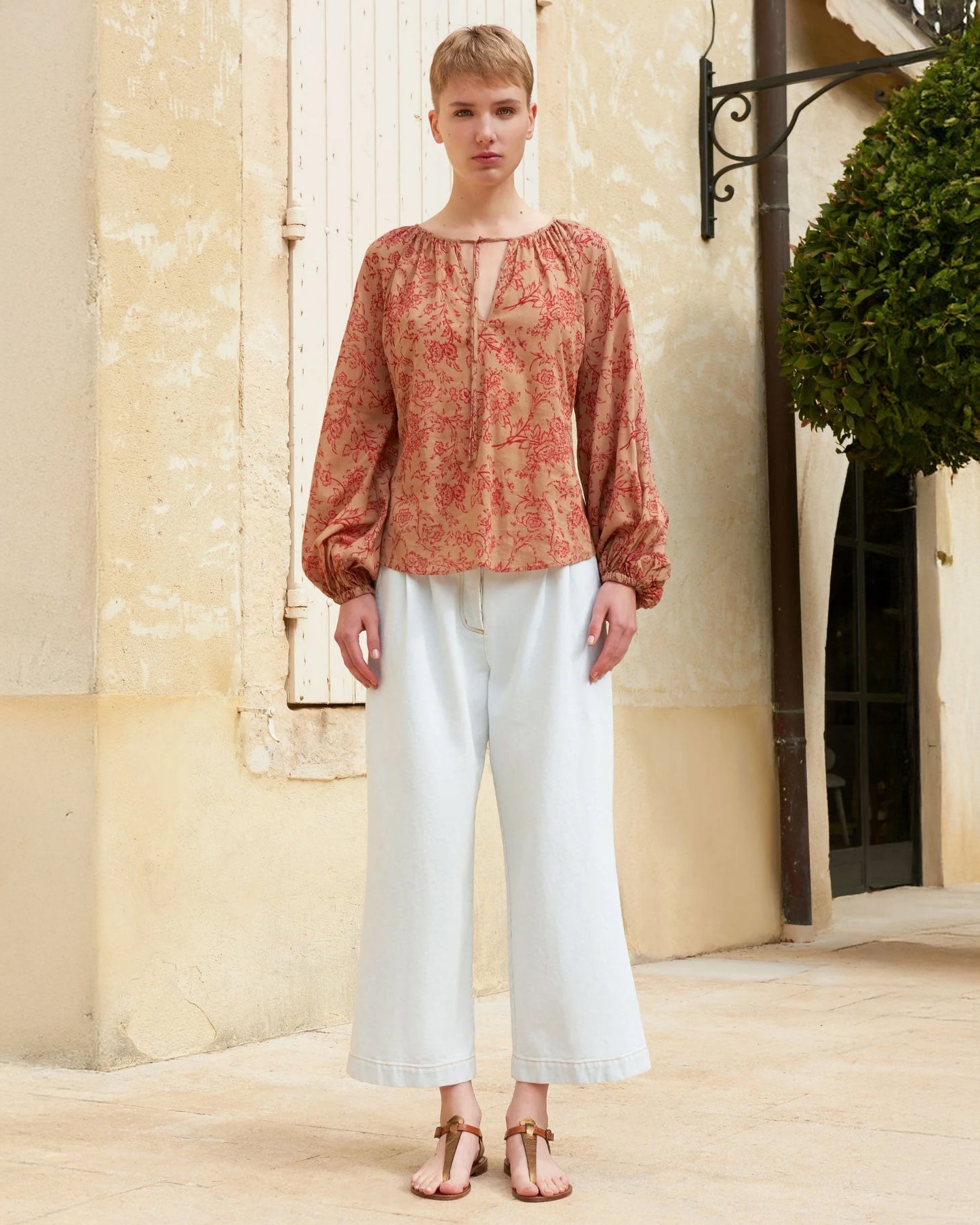 Blouse Josette - Pêche