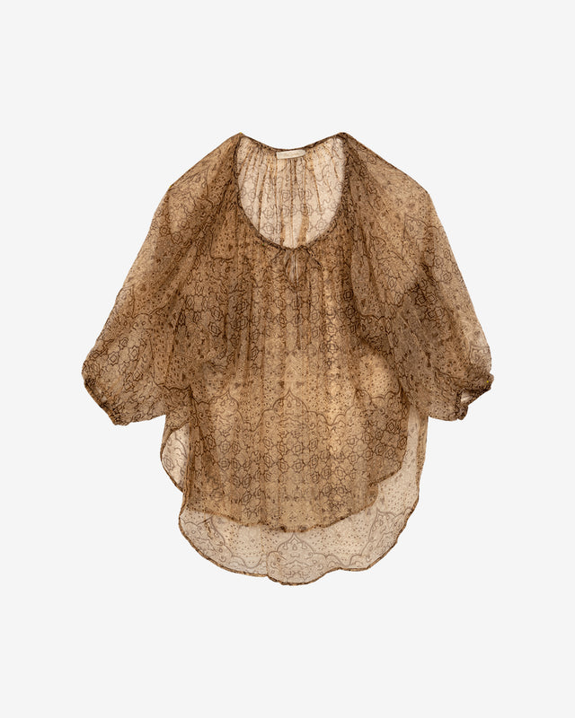 Blouse Corbusier - Marron Olive - Image 1