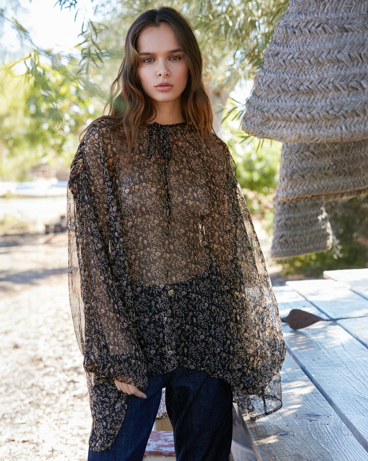 Gardenia Blouse - Black - Image 5