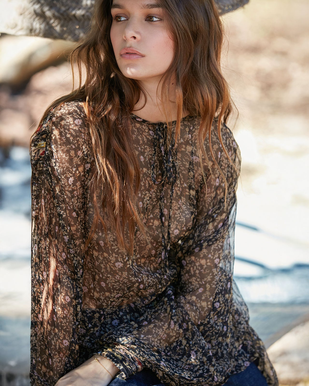 Gardenia Blouse - Black - Image 3
