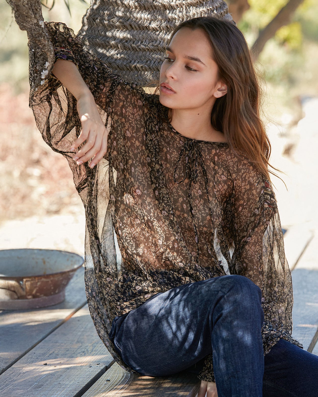 Gardenia Blouse - Black - Image 4
