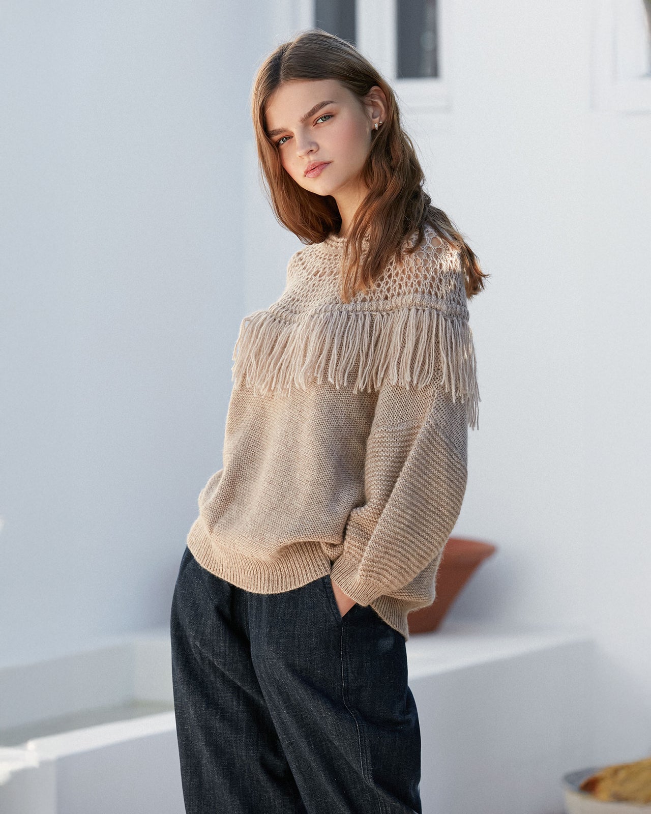 Pull Pachamama - Écru - Image 4