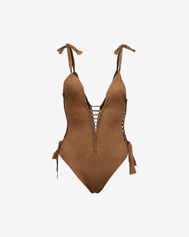 Selly Swimsuit - Brown - Dernière image
