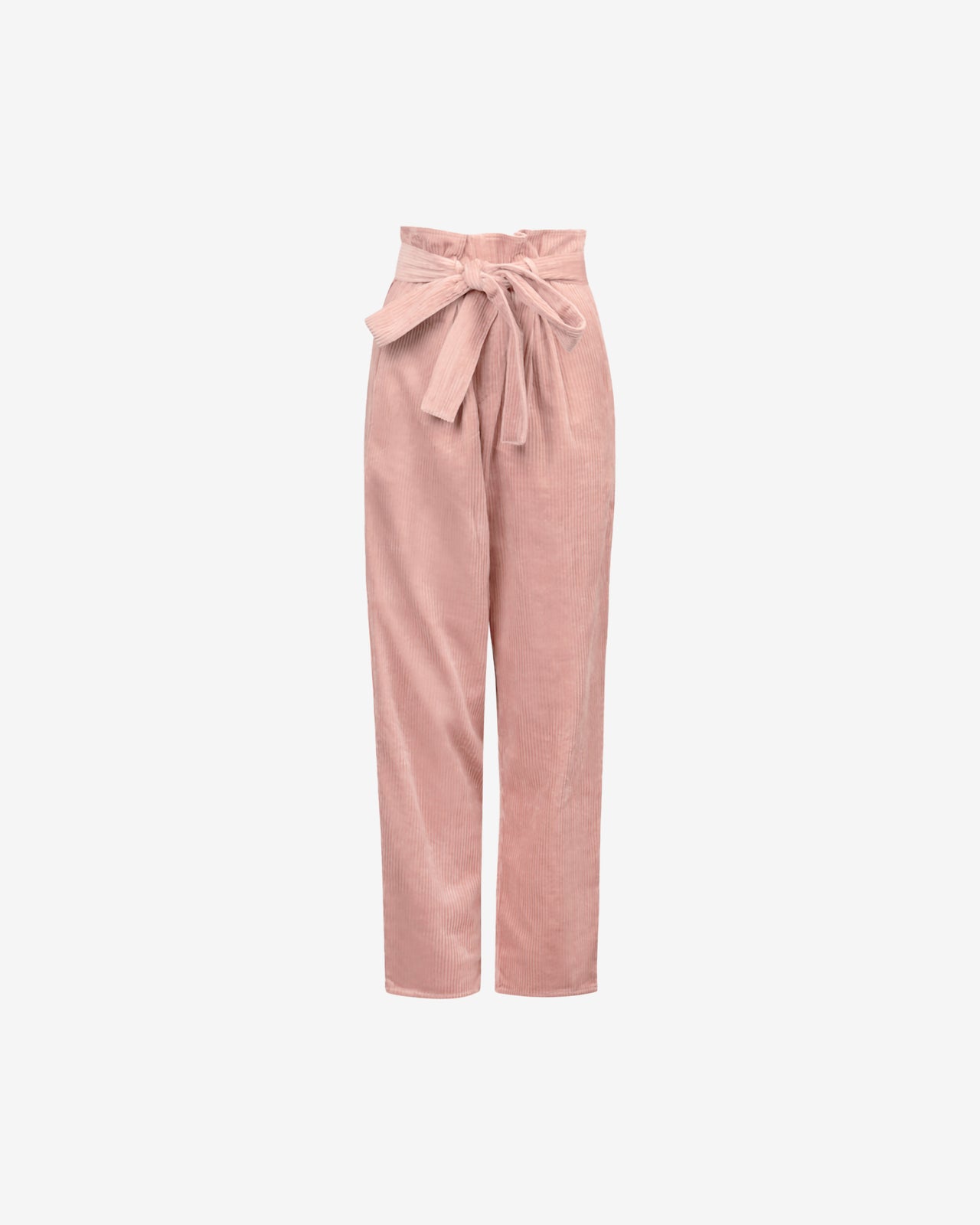 Pantalon Clayde - Nude : Pantalon velours côtelé nude, taille haute, chic et droit Mes Demoiselles - Image 4