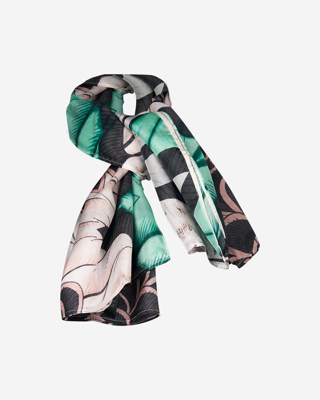 Foulard en soie turquoise - Accessoires Mes Demoiselles - Image 2