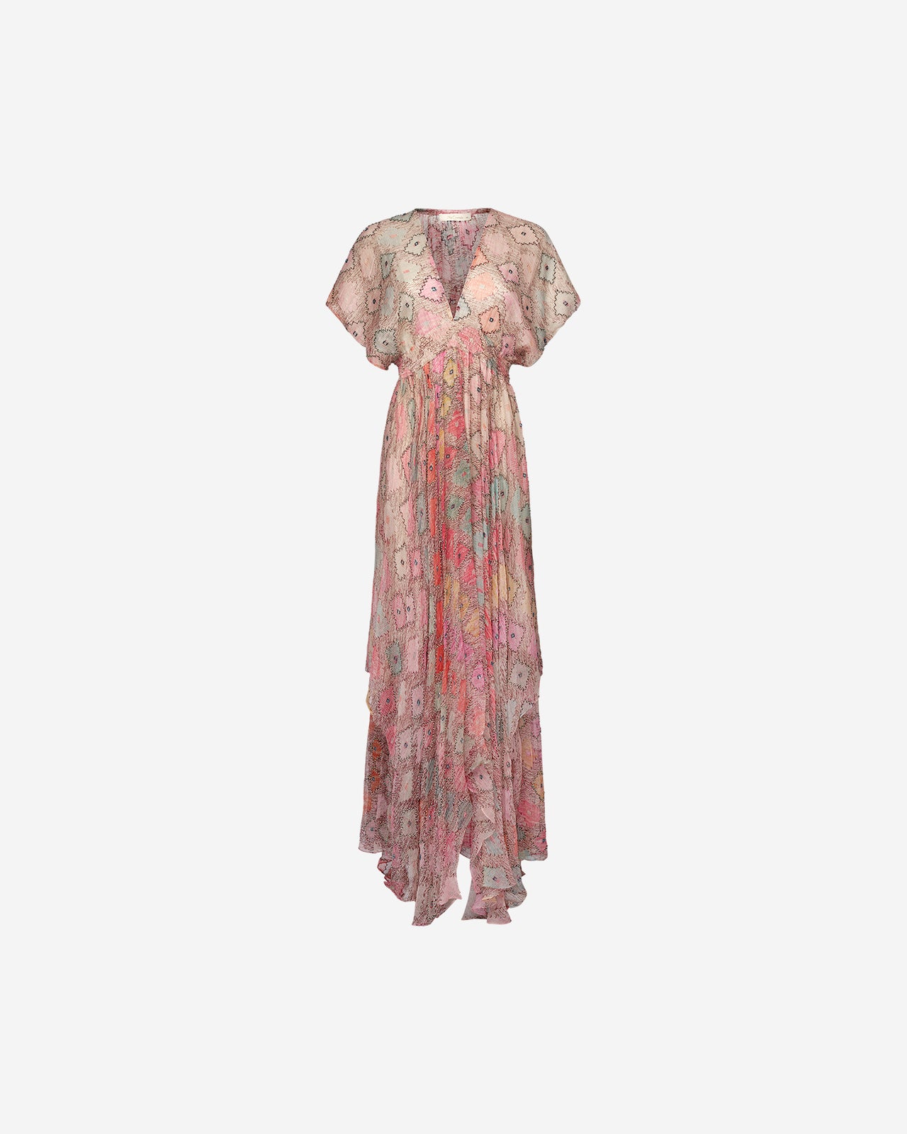 Robe Ormay - Rose : Robe longue féminine en viscose crinkled Mes Demoiselles - Image 7