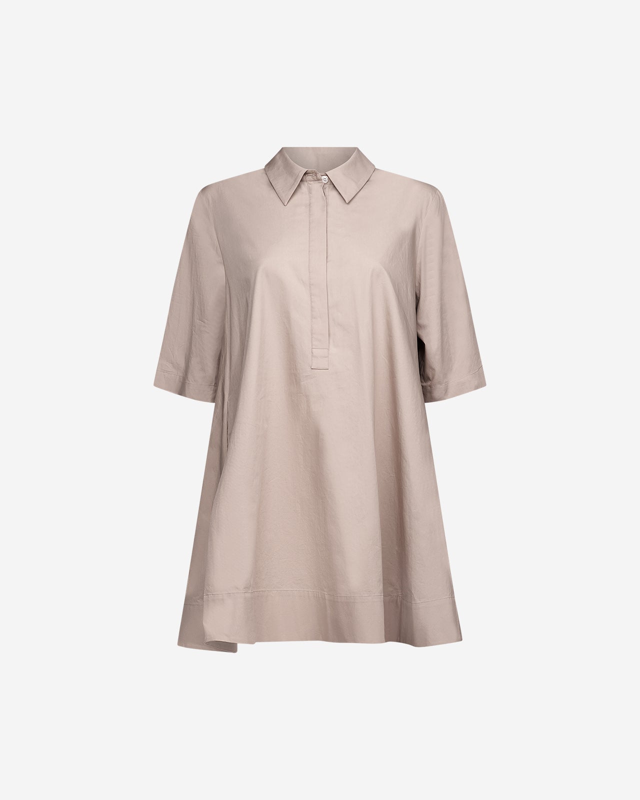 Robe Perle - Sable : Robe courte sable en popeline de coton craquante Mes Demoiselles - Image 7