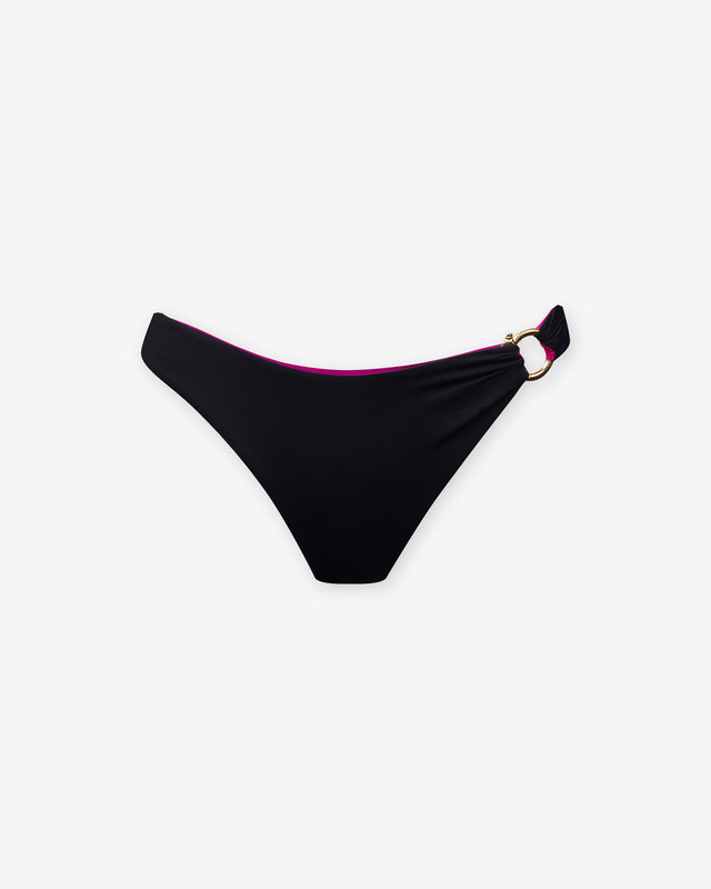 Maillot De Bain Remi - Noir & Fuchsia - Image 2
