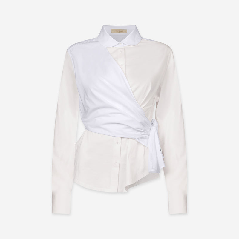 Chemise Violette - Blanc