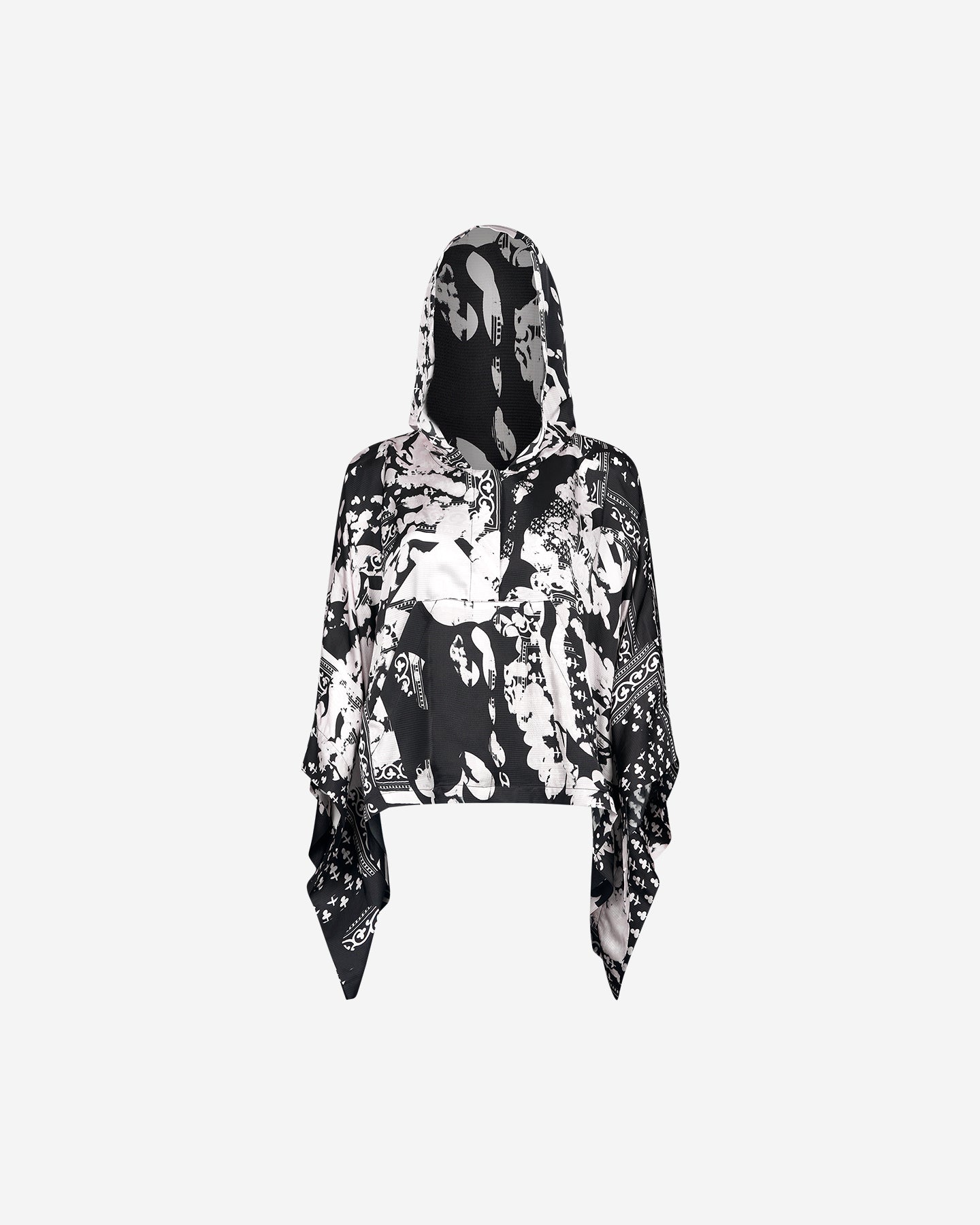 Sweat Waddine - Noir : Pull en viscose tramée noir et écru Mes Demoiselles